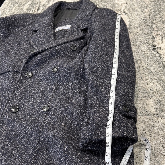 Women/Mens Charcoal Trench Coat made in Romania with wool, unisex - Picture 8 of 12